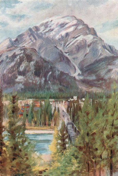 Cascade Mountain, Banff tekijältä Harold Copping