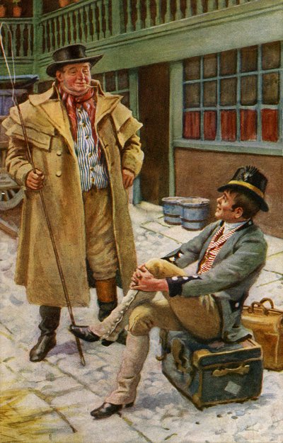 Charles Dickensin Pickwick-paperit tekijältä Harold Copping