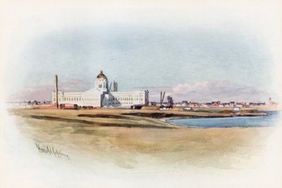 Regina, Saskatchewan, uusi parlamenttitalo rakenteilla tekijältä Harold Copping