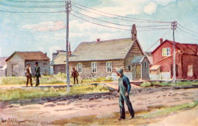 Hirsimökkikirkko, Lloydminster tekijältä Harold Copping