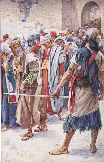 Babylonin vangit, kuvitus kuvista, jotka opettavat kruunusarjan, 1920 tekijältä Harold Copping