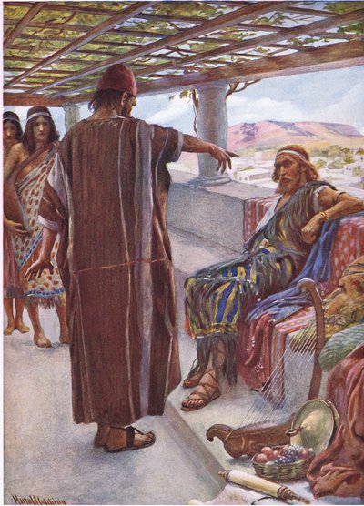 Sinä olet mies, kuvitus kuvista, jotka opettavat kruunusarjan, 1920 tekijältä Harold Copping