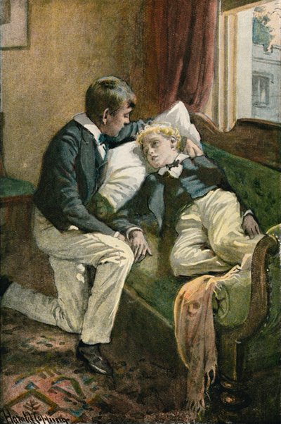 Tom kietoi kätensä Arthurin pään ympärille tekijältä Harold Copping