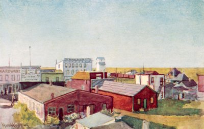 Miltä preeriakaupunki näyttää, Lloydminsterin nurkka tekijältä Harold Copping