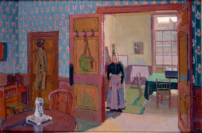 Sisustus rouva Mounterin kanssa, 1916-1917 tekijältä Harold Gilman