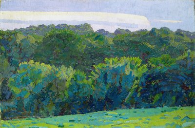 Maisema, Somerset, 1917 tekijältä Harold Gilman