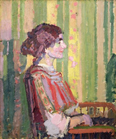 Rouva Robert Bevan, n. 1913 (öljy kankaalle) tekijältä Harold Gilman