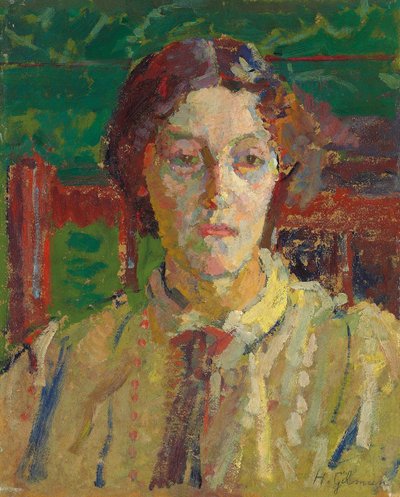 Rouva Whelanin muotokuva, n. 1912-3 tekijältä Harold Gilman