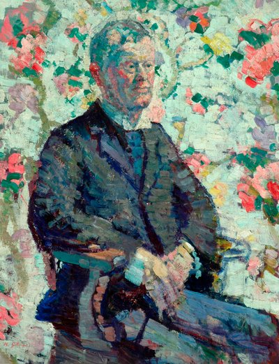 Miehen muotokuva, n. 1912-1914 (öljy kankaalle) tekijältä Harold Gilman