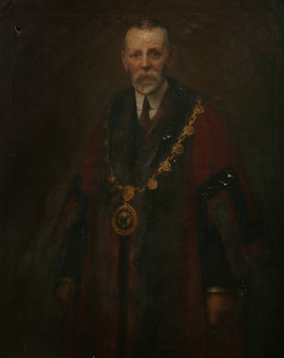 Alderman A. K. Barnett, n. 1914 (öljy kankaalle) tekijältä Harold Harvey
