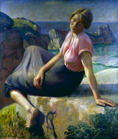 Tyttö kalliolla tekijältä Harold Harvey