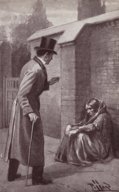 Kuvitus Charles Dickensin Edwin Droodin mysteeriin (litho) tekijältä Harold Hume Piffard