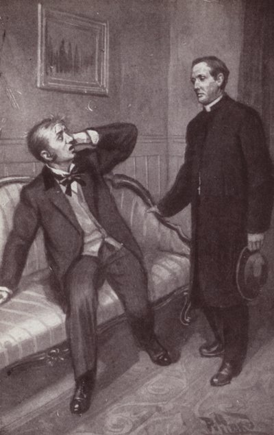 Kuvitus Charles Dickensin Edwin Droodin mysteeriin (litho) tekijältä Harold Hume Piffard