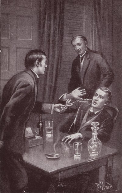 Kuvitus Charles Dickensin Edwin Droodin mysteeriin (litho) tekijältä Harold Hume Piffard