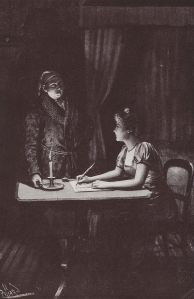 William Makepeace Thackerayn kuvitus Vanity Fairille (litho) tekijältä Harold Hume Piffard