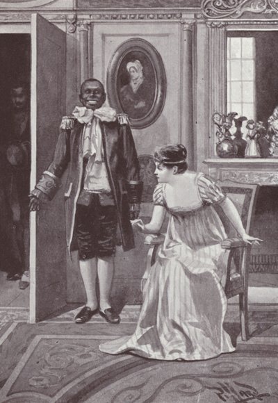 William Makepeace Thackerayn kuvitus Vanity Fairille (litho) tekijältä Harold Hume Piffard