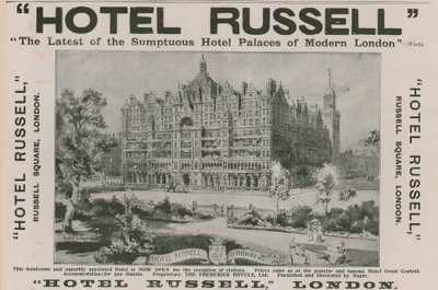 Hotelli Russell, Russell Square, Lontoo tekijältä Harold Oakley