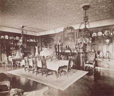 Ruokasali, Wickham Hall, Kent, 1897 tekijältä Harold Palmer