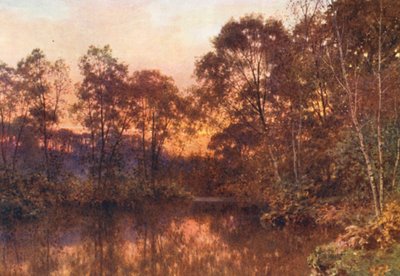 Viimeinen hehku (värilitografia) tekijältä Harold Sutton Palmer