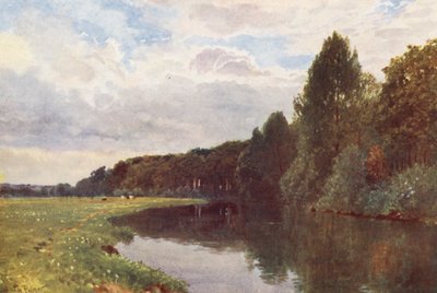 Wey-joki Ripleyn lähellä (värilitro). tekijältä Harold Sutton Palmer