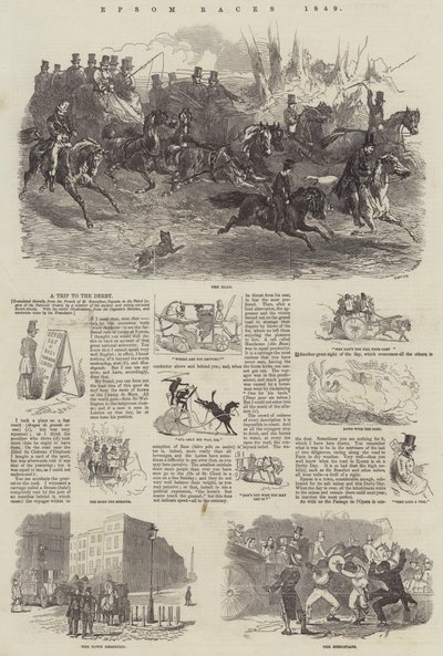 Epsom Races, 1849 tekijältä Harrison William Weir