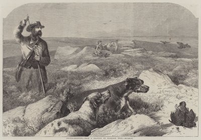 Grouse-ammunta (kaiverrus) tekijältä Harrison William Weir