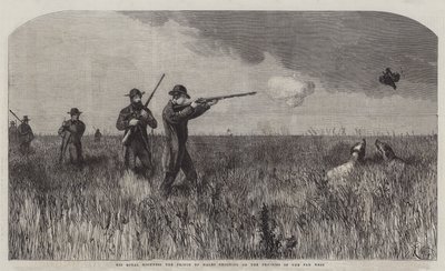 Hänen kuninkaallinen korkeutensa Walesin prinssi ampumassa Kaukolännen preerialla tekijältä Harrison William Weir