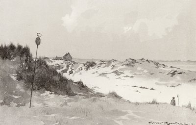 Golfplätze: Hunstanton, unter Schnee von Harry (1878-1950) Rountree