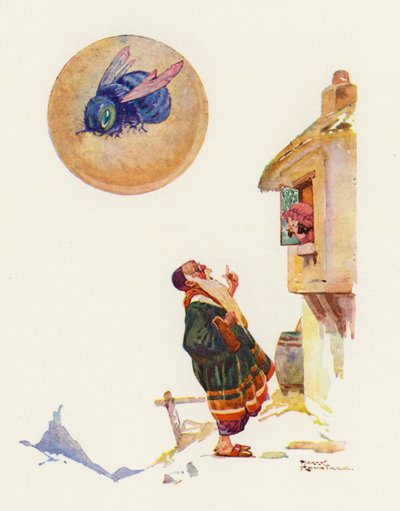 The Dragon in the Moon (väri litho) tekijältä Harry Rountree