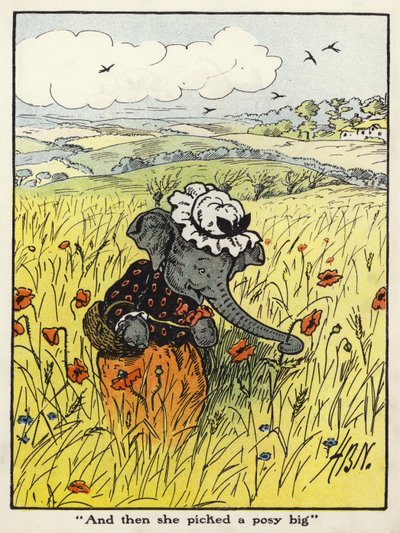 "Ja sitten hän valitsi pojan ison" (väri litho) tekijältä Harry B Neilson