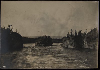 Five Fingers Rapids, valokuvaaja, H.C. Ohra, Skagway, päivätty (m/w kuva) tekijältä Harry C. Barley