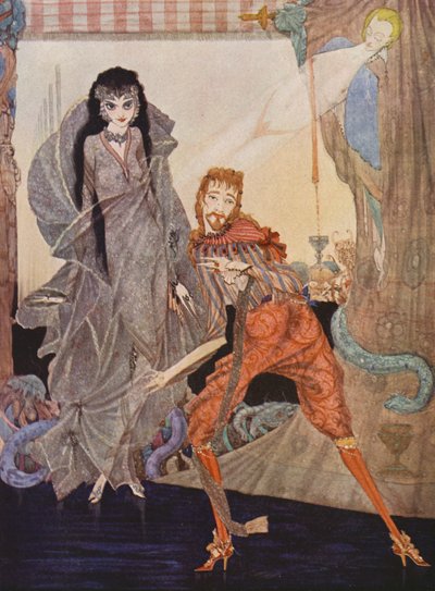Edgar Allan Poe: Ligeia (värilitra) tekijältä Harry Clarke