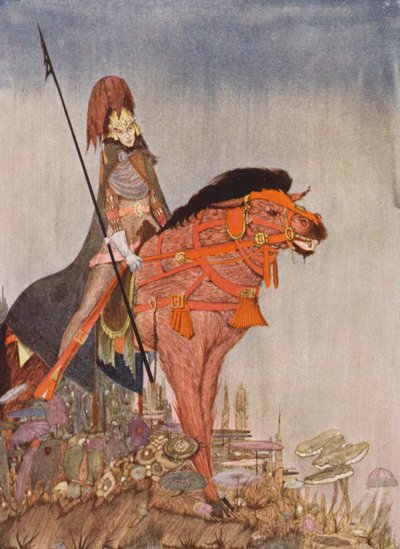 Edgar Allan Poe: Metzengerstein (värilitra) tekijältä Harry Clarke