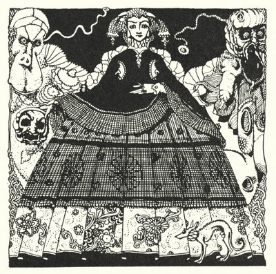 Edgar Allan Poe: Morella (litografia) tekijältä Harry Clarke