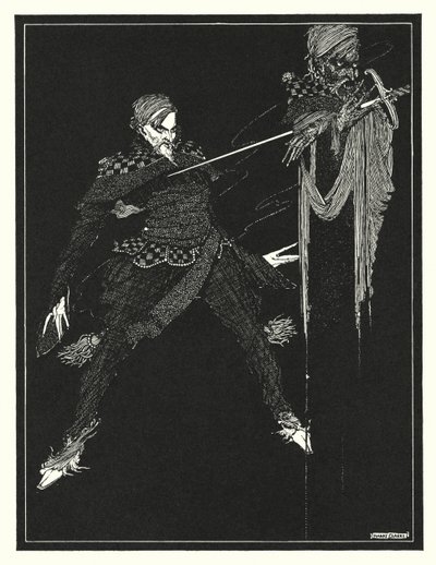 Edgar Allan Poe: William Wilson (litografia) tekijältä Harry Clarke