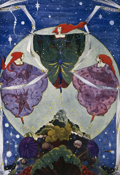 Tonttumäki, Hans Christian Andersenin (1805-1875) satu, Harry Clarken (1890-1931) kuvitus tekijältä Harry Clarke