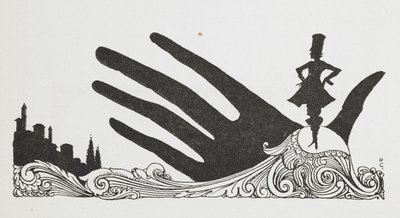 Kuvitus tarinalle "pieni peukalo". tekijältä Harry Clarke
