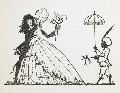 Kuvitus tarinalle "keiju". tekijältä Harry Clarke