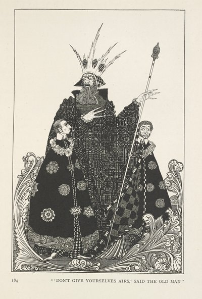 Tonttumäki. "Älkää antako ilmaa", sanoi vanha mies. tekijältä Harry Clarke