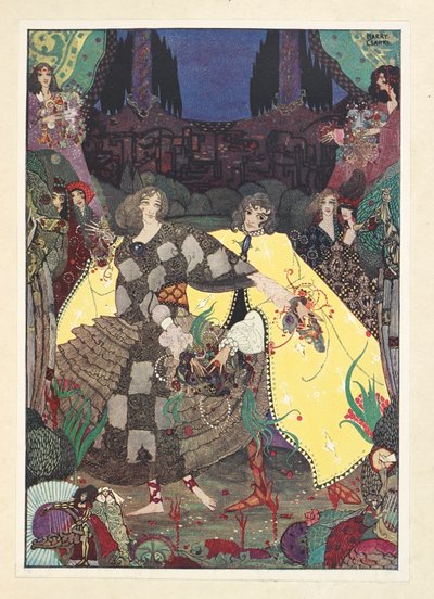 Paratiisin puutarha. "Nyt aloitamme tanssimme!" huusivat keijut. tekijältä Harry Clarke