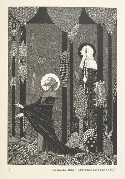 Marsh Kingin tytär. Hän polvistui ja rukoili kiihkeästi. tekijältä Harry Clarke
