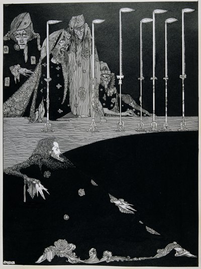 Huonekalut ja erilaiset esineet 1100- ja 1300-luvuilta tekijältä Harry Clarke