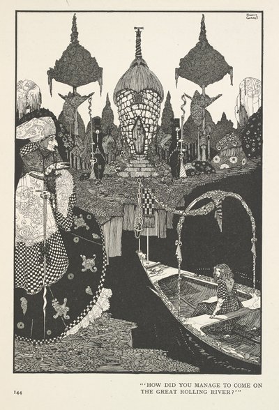 Lumikuningatar. Kuinka onnistuit pääsemään suurelle kumpuavalle joelle? tekijältä Harry Clarke