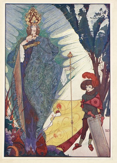 Lumikuningatar. Kay ja Lumikuningatar. tekijältä Harry Clarke