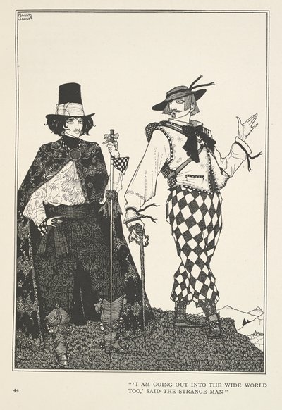 Matkakumppani "Minäkin olen menossa laajaan maailmaan", sanoi outo mies. tekijältä Harry Clarke