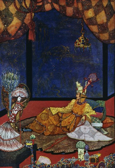 Satakieli, Hans Christian Andersenin (1805-1875) satu, Harry Clarken (1890-1931) kuvitus tekijältä Harry Clarke