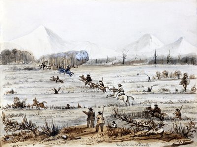 Ketunmetsästys, Magellansalmi (Chile) tekijältä Harry Edmond Edgell