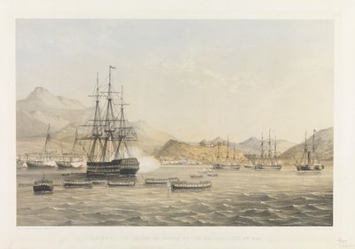 Chusanin saaren valtaaminen brittien toimesta 5. heinäkuuta 1840 tekijältä Harry Francis Darell