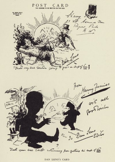 Dan Lenos -kortti tekijältä Harry Furniss