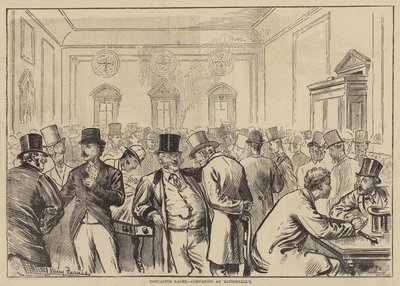 Doncaster Races, vertailu Tattersallissa tekijältä Harry Furniss